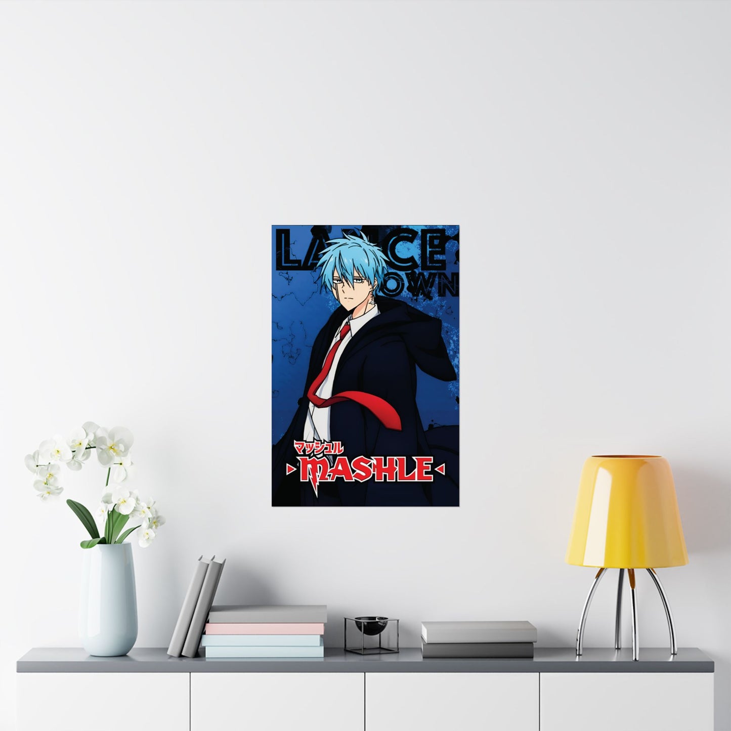 Lance Crown Poster | Anime-Inspired Wall Art | Ice Mage Decor | Otaku Manga Print | Shonen Anime Poster