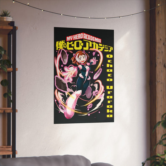 Ochako Uraraka Poster II | Anime-Inspired Wall Art | Cute Hero Decor | Otaku Room Manga Poster