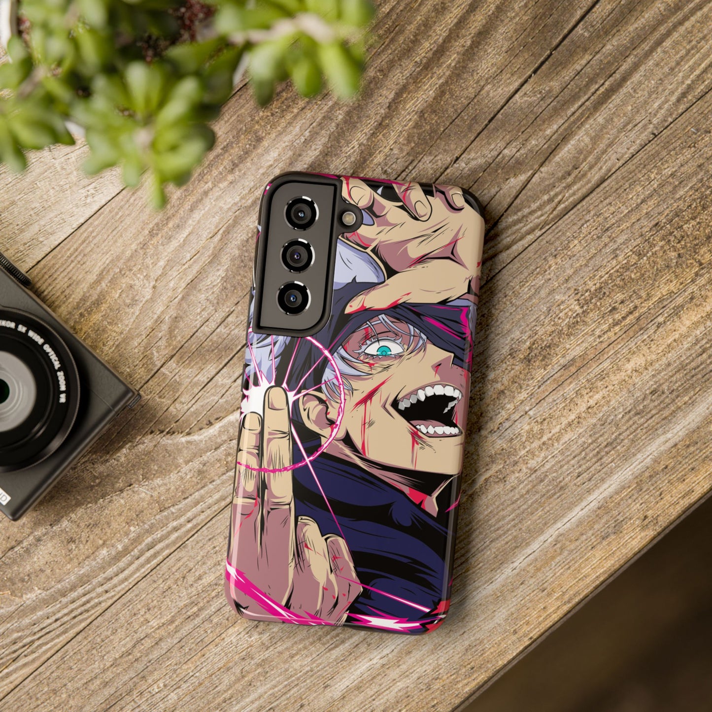 Satoru Gojo Phone Case | Reversal Red Anime-Inspired Protective Case | iPhone & Samsung Otaku Manga Cover