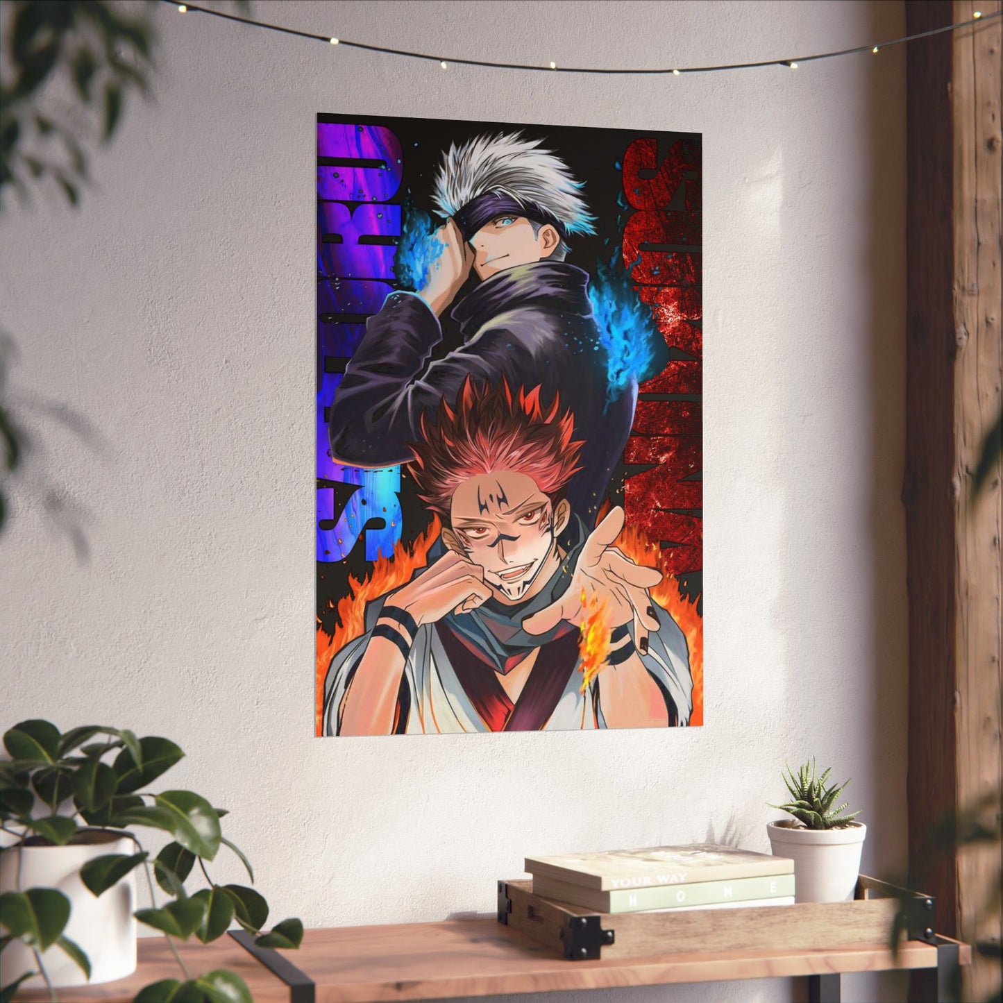 Satoru Gojo x Sukuna Matte Poster | Anime-Inspired Wall Art | Strongest Sorcerer vs King of Curses Anime Decor