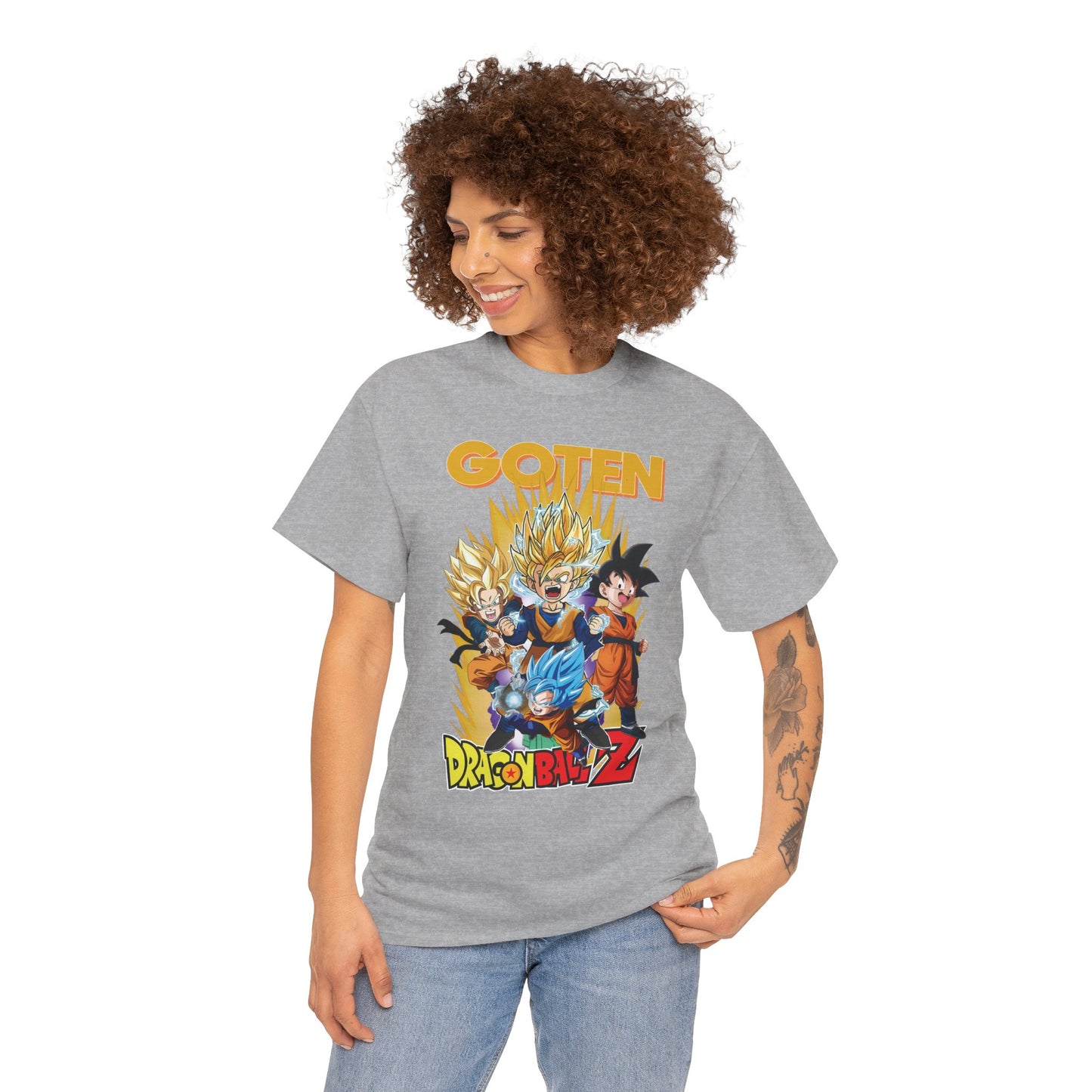 Goten “Next Gen Saiyan” Unisex Heavy Cotton T-Shirt | Dragon Ball Z Streetwear Tee