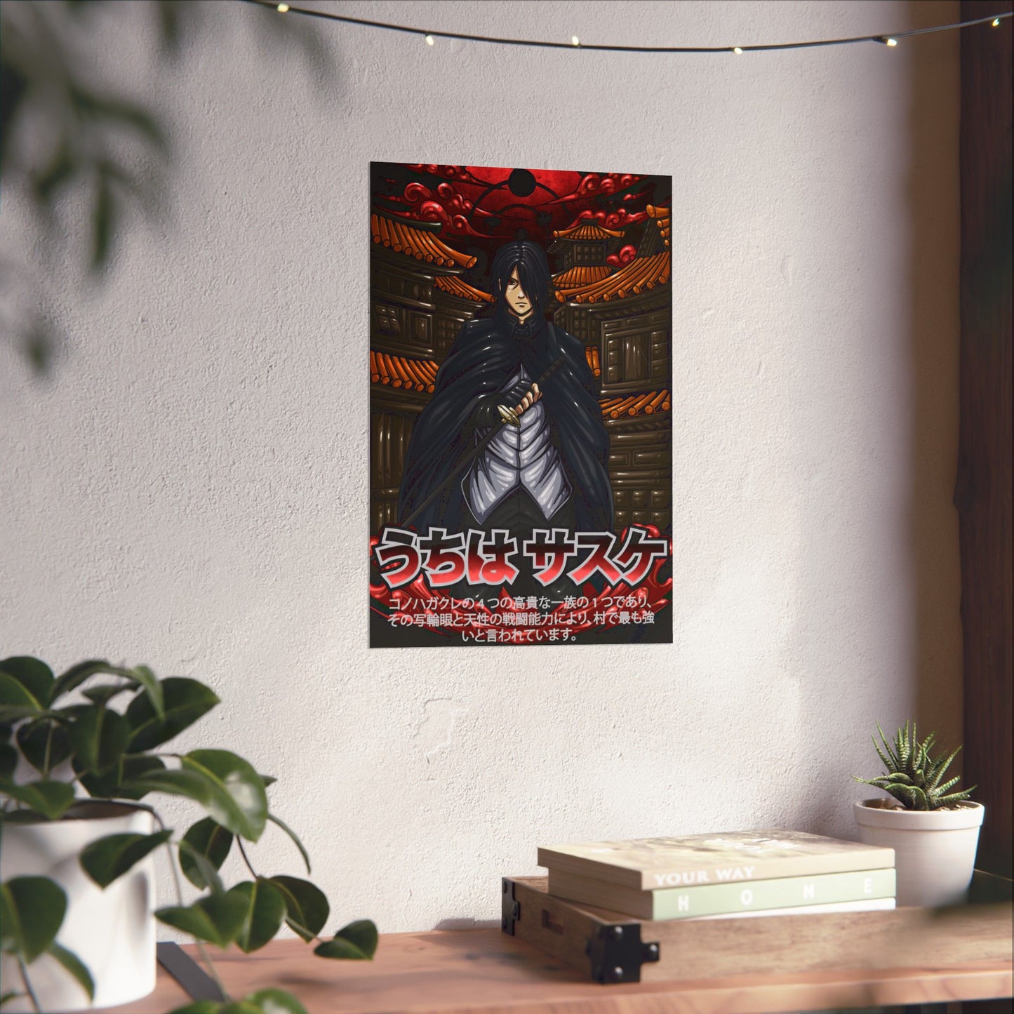 Sasuke Uchiha Infinite Tsukuyomi Matte Poster | Anime-Inspired Wall Art | Mangekyo Sharingan Uchiha Decor | Otaku Manga Wall Print