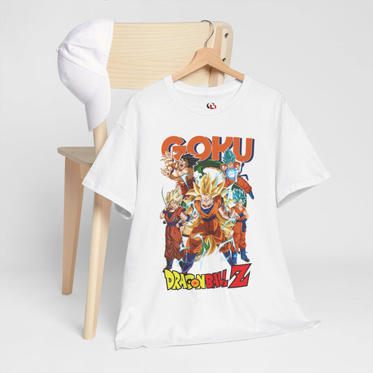 Goku “Legacy of Power” Unisex Heavy Cotton T-Shirt | Dragon Ball Z Streetwear Tee