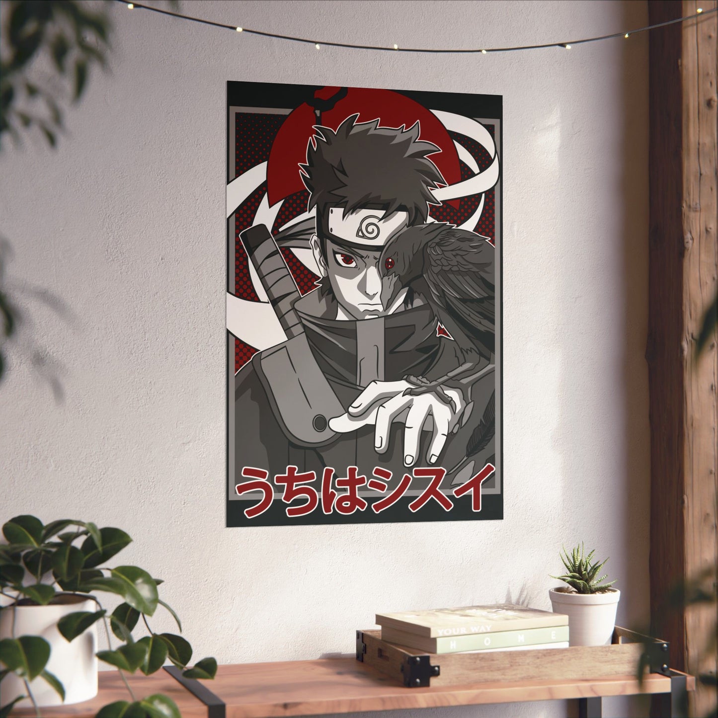 Shisui Uchiha Kotoamatsukami Matte Poster | Anime-Inspired Wall Art | Mangekyo Sharingan Uchiha Decor | Otaku Manga Wall Print