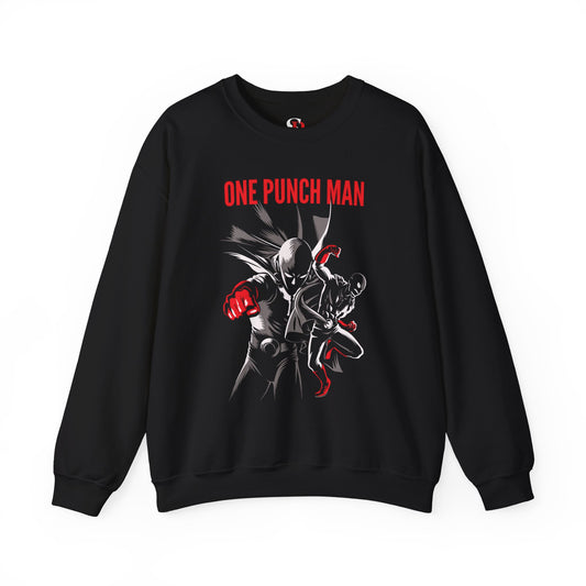 Saitama Serious Punch Unisex Heavy Blend Crewneck Sweatshirt