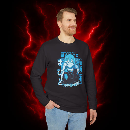 Cursed Spirit Mahito Adidas Unisex Fleece Crewneck Sweatshirt