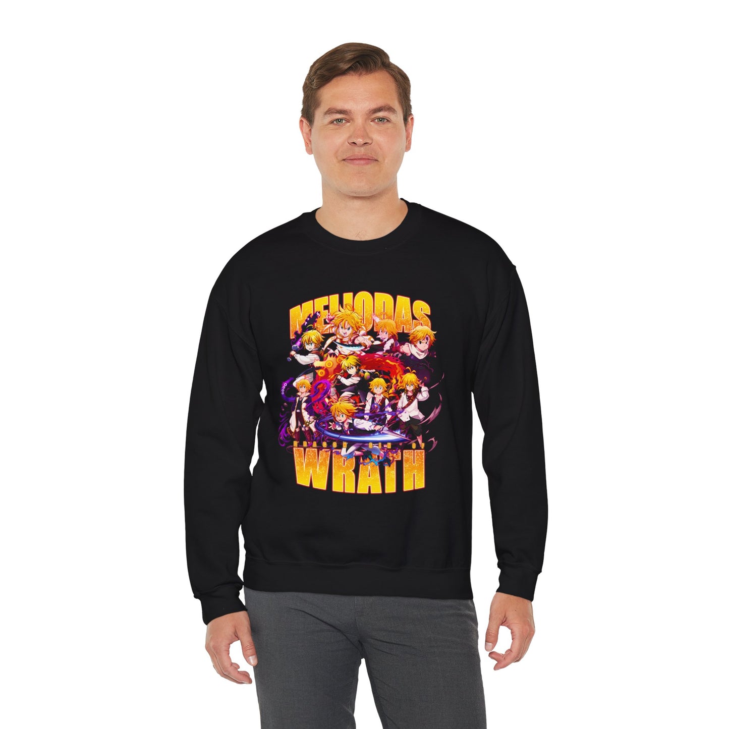Dragon Sin of Wrath Meliodas Crewneck Sweatshirt | Anime-Inspired Sweater | Manga Pullover | Otaku Shonen Unisex