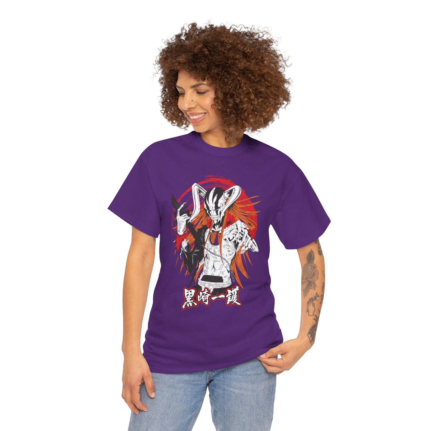 Ichigo Vasto Lorde Unisex Heavy Cotton T-Shirt | Bleach Anime Streetwear Tee