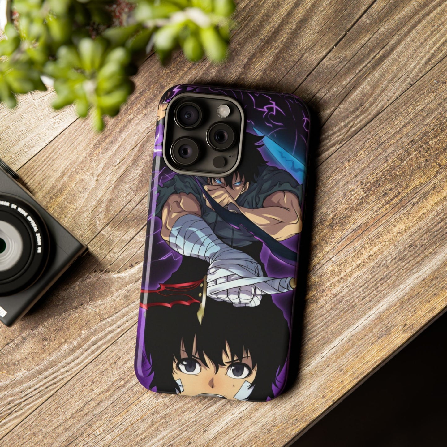 Sung Jin-Woo Shadow Awakening Double Layered Phone Case | Anime-Inspired Protective Case for iPhone & Samsung