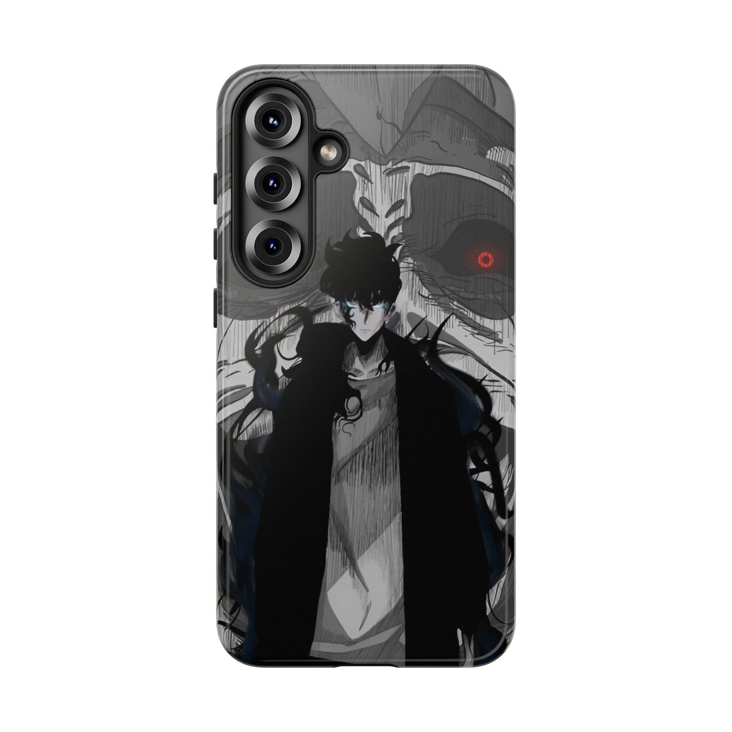 Sung Jin-Woo Monarch’s Rise Double Layered Phone Case | Shadow Monarch Anime-Inspired Protective Case for iPhone & Samsung