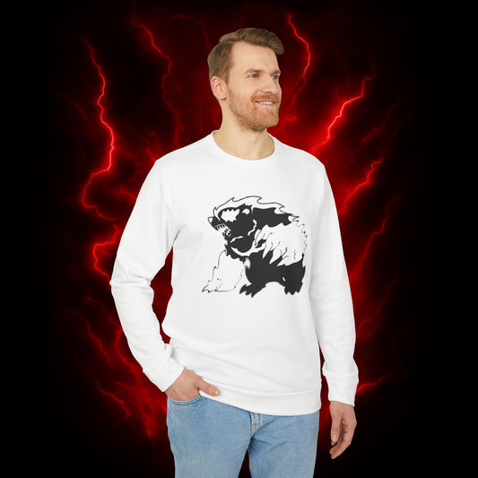 Tank's Roar Adidas Unisex Fleece Crewneck Sweatshirt