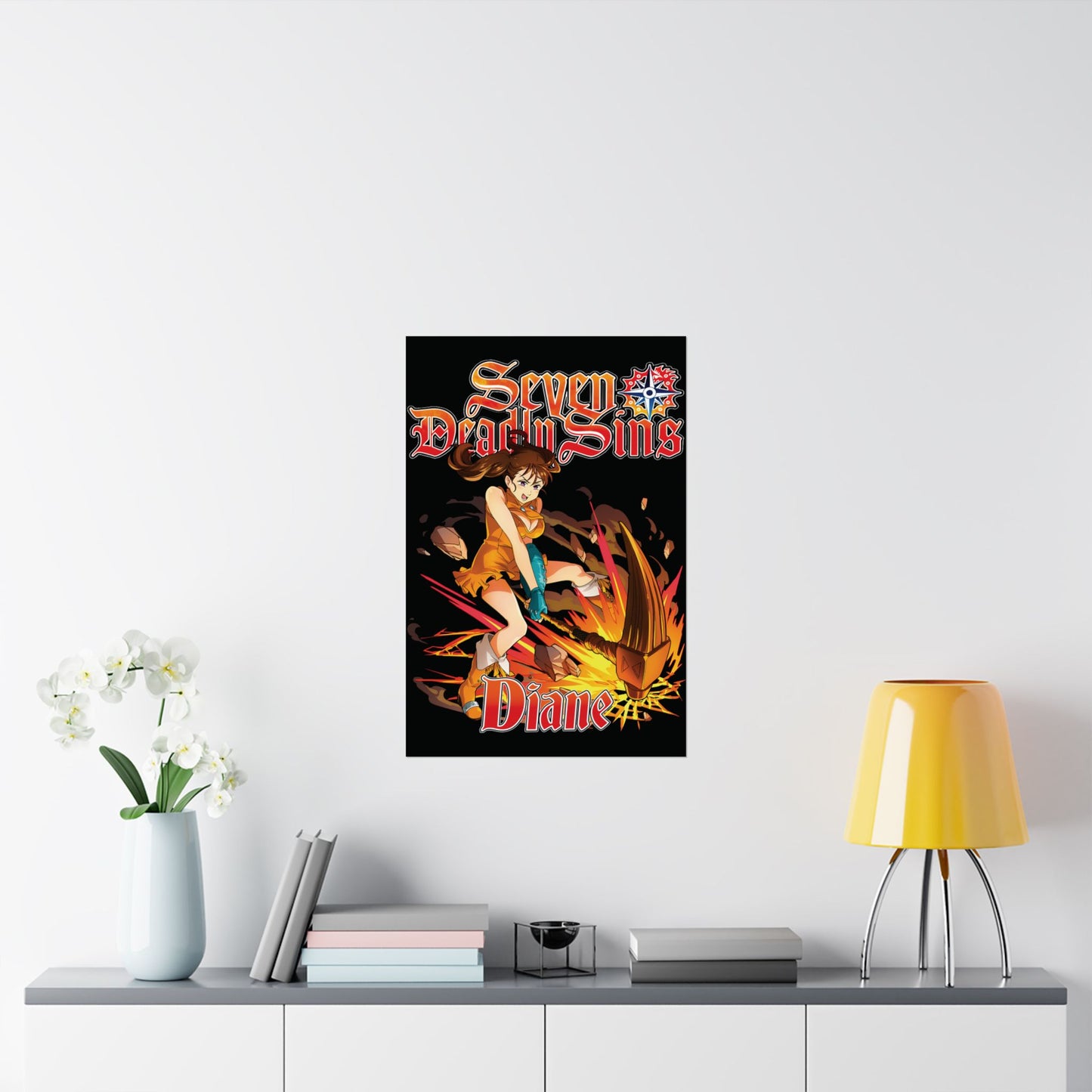 Serpent Sin of Envy Diane Poster | Anime-Inspired Wall Art | Fantasy Anime Decor | Manga Print | Shonen Anime Poster