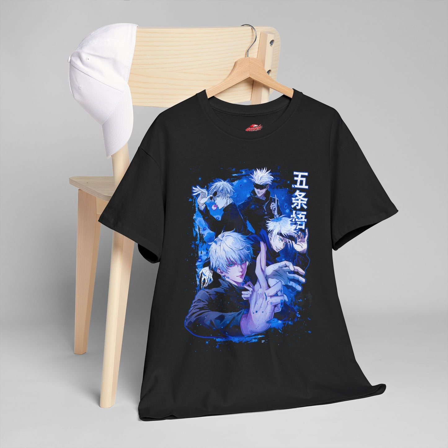 4 Styles of Gojo Unisex T-Shirt | Anime-Inspired Streetwear Graphic Tee | Satoru Gojo Collage Graphic Shirt | Otaku Manga Tee