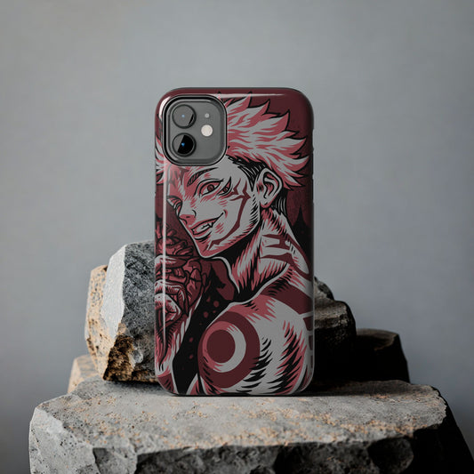 Cursed King Sukuna Phone Case | Anime-Inspired Protective Case | Ryomen Sukuna Anime Cover | Double Layered Shockproof Case