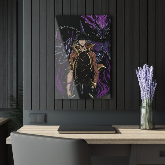Sung Jinwoo and Ashborn The Shadow Monarch Acrylic Print