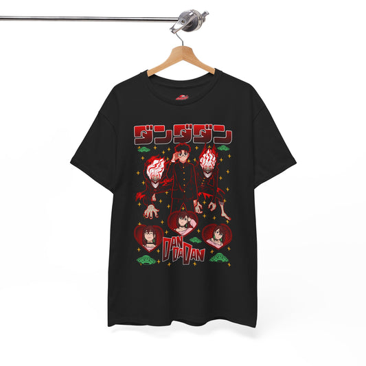 Okarun x Momo Unisex Heavy Cotton T-Shirt | Anime-Inspired Graphic Streetwear Tee