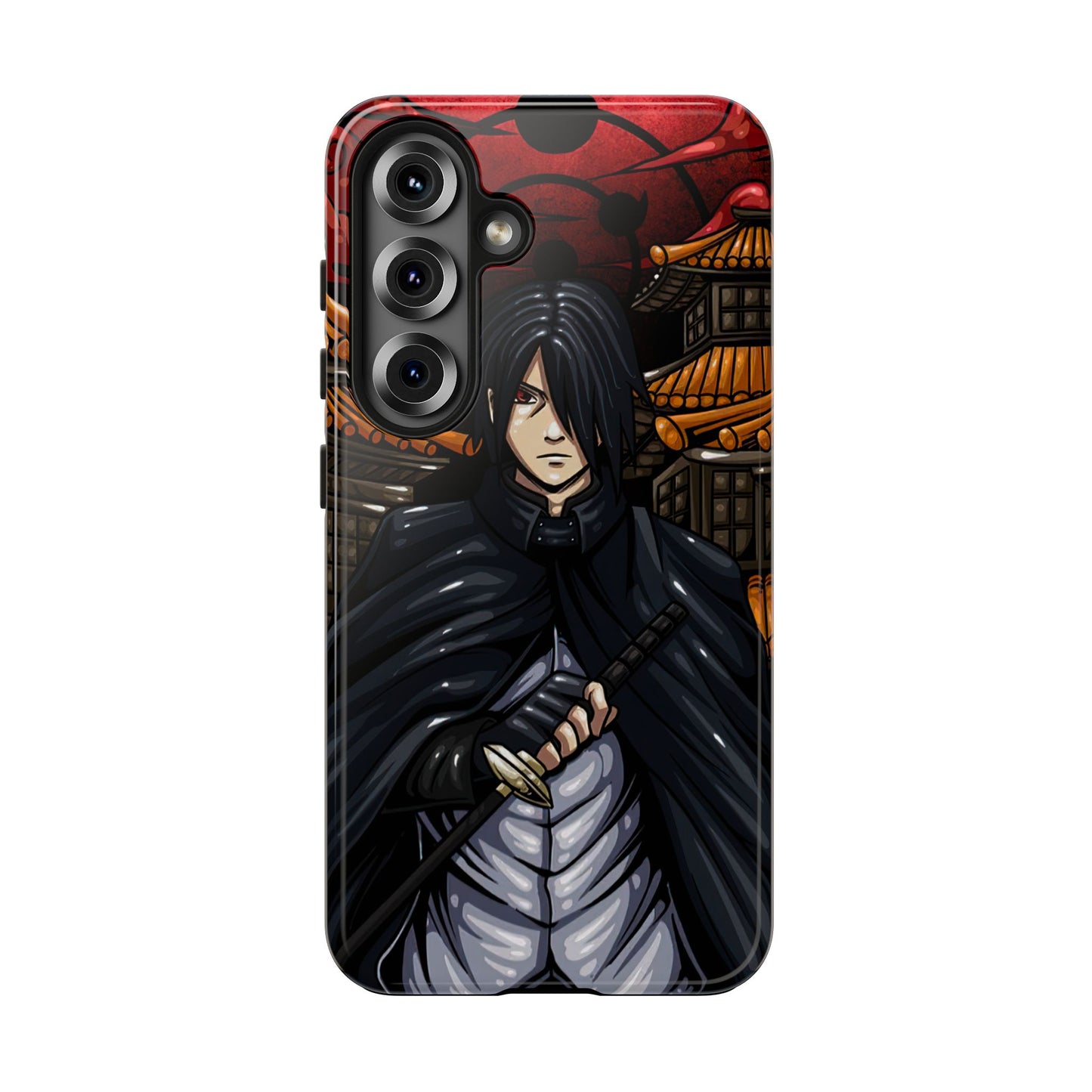 Sasuke Uchiha Infinite Tsukuyomi Phone Case | Anime-Inspired Protective Case | Mangekyo Sharingan Uchiha iPhone & Samsung Cover | Otaku Manga Case