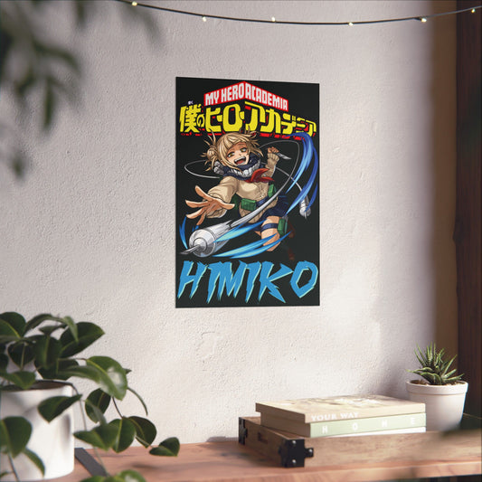 Himiko Toga Vertical Matte Poster | Anime-Inspired Wall Art | Villain Room Decor