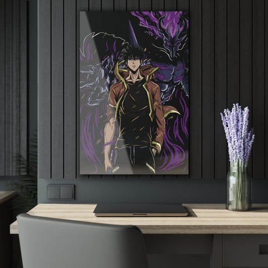 Sung Jinwoo and Ashborn The Shadow Monarch Acrylic Print