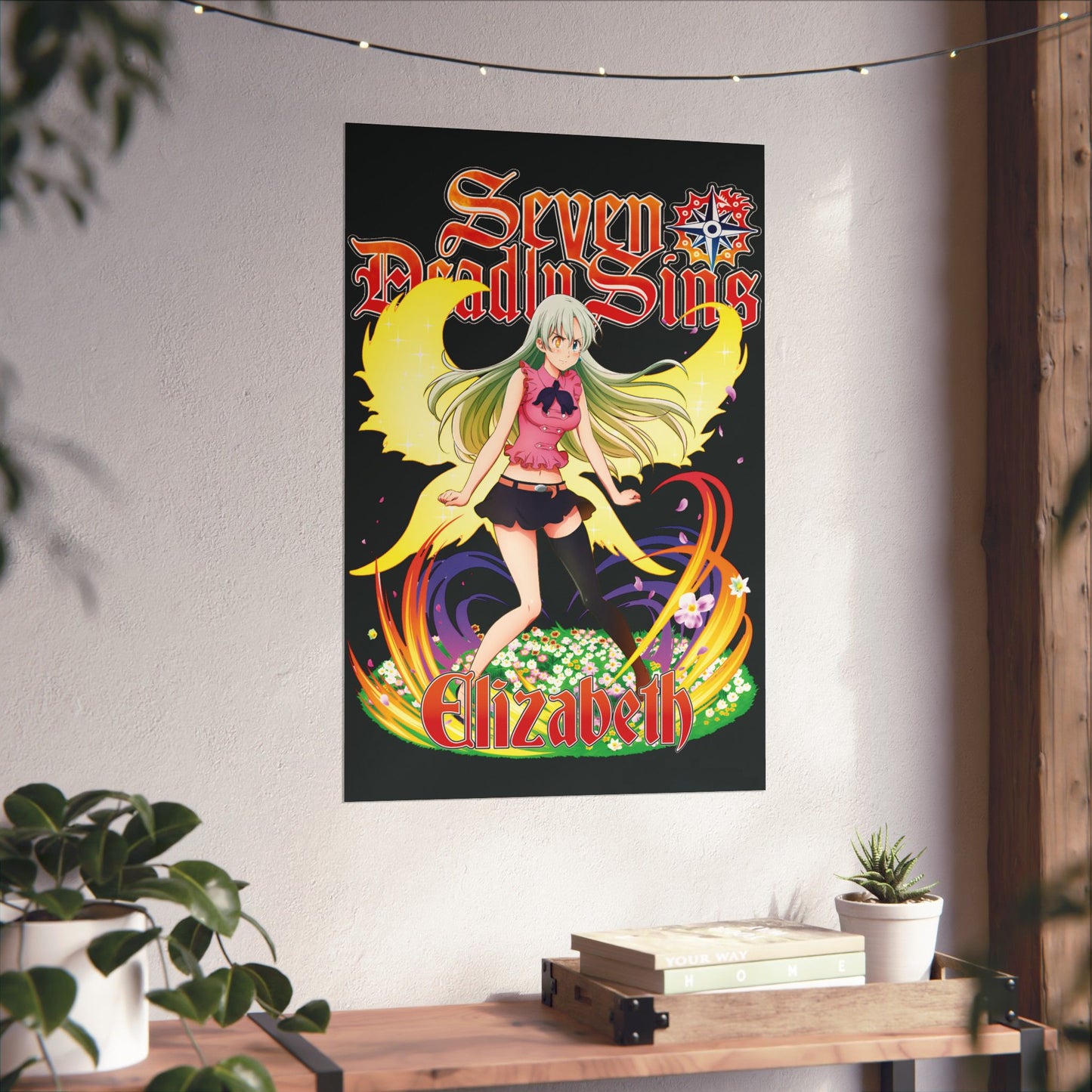 Goddess Elizabeth Poster | Anime-Inspired Wall Art | Manga Decor | Otaku Room Poster