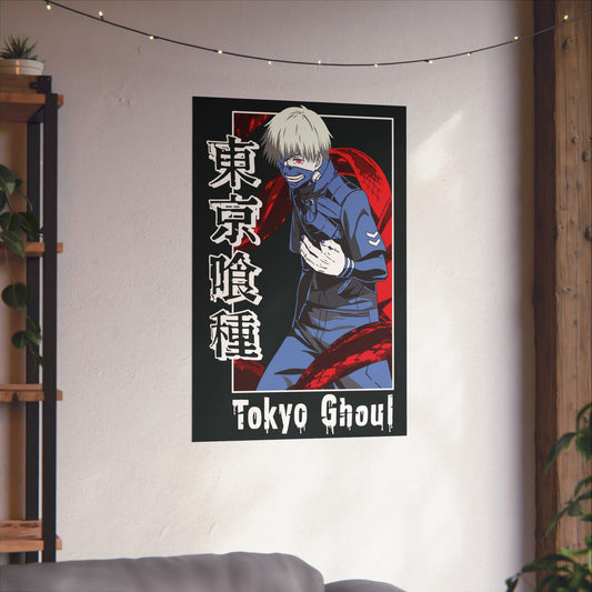 Tokyo Ghoul Matte Vertical Poster | Ken Kaneki Anime Wall Art