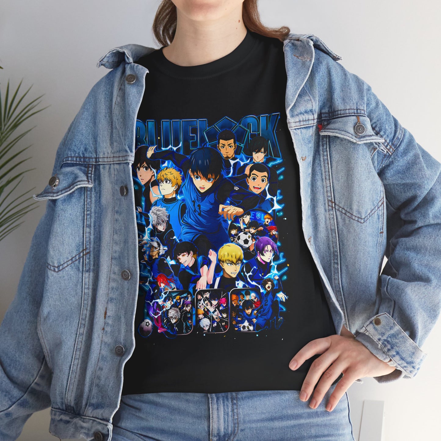 Blue Lock “Ego Strikers” Unisex Heavy Cotton T-Shirt | Anime Soccer Streetwear Tee