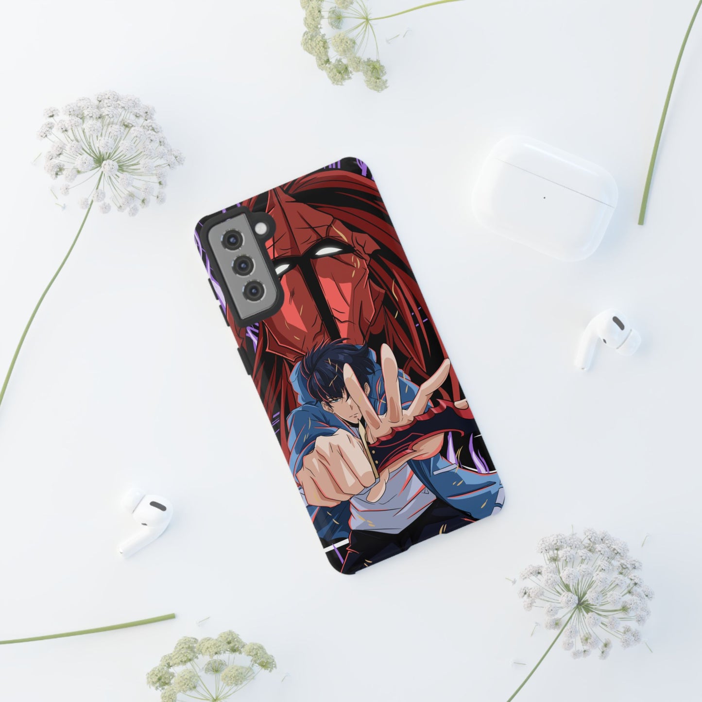 Sung Jin-Woo Igris’ Command Double Layered Phone Case | Shadow Army Anime-Inspired Protective Case for iPhone & Samsung
