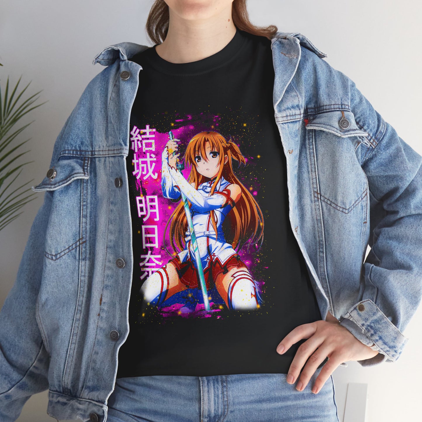 Asuna Lightning Flash T-Shirt Anime Graphic Tee – Anime-Inspired Graphic Shirt | Unisex Heavy Cotton Otaku Streetwear Gift