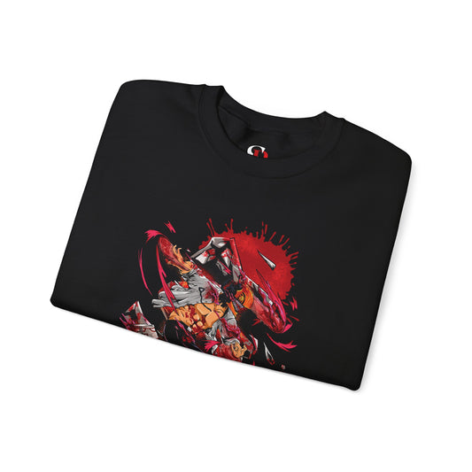 Denji Chainsaw Devil Form Unisex Heavy Blend Crewneck Sweatshirt | Chainsaw Man Anime Pullover