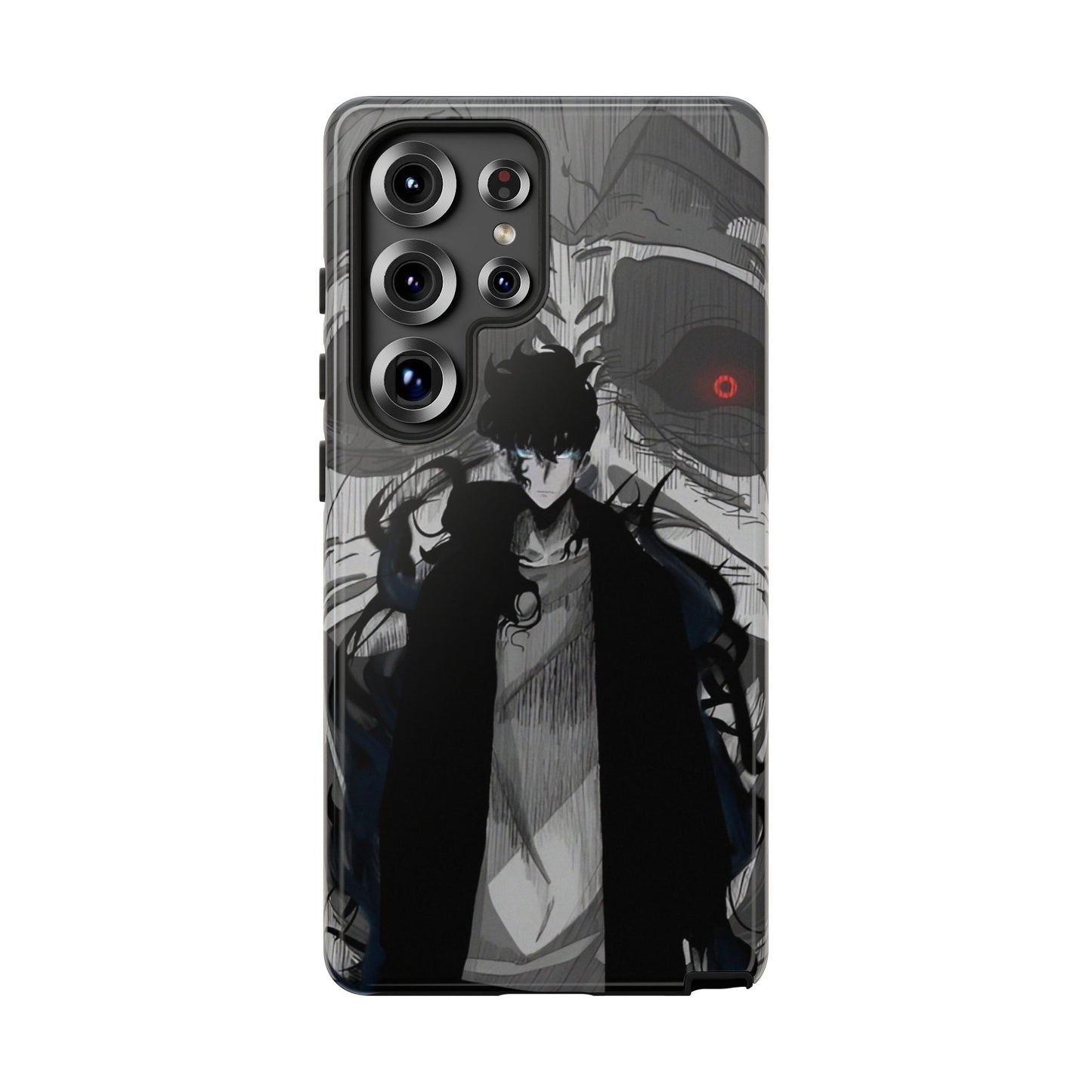 Sung Jin-Woo Monarch’s Rise Double Layered Phone Case | Shadow Monarch Anime-Inspired Protective Case for iPhone & Samsung