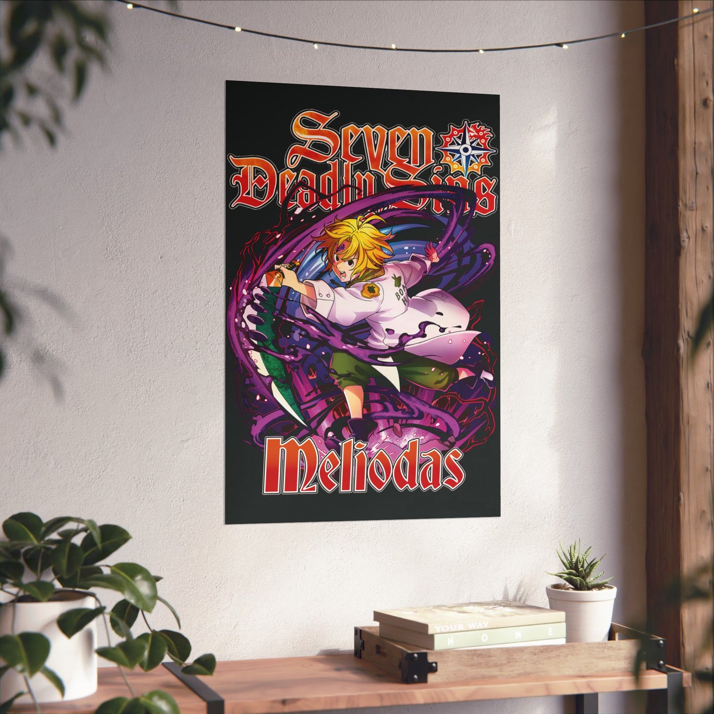 Dragon Sin Of Wrath Meliodas II Poster | Anime-Inspired Wall Art | Meliodas Demon Form Print | Otaku Manga Shonen Decor