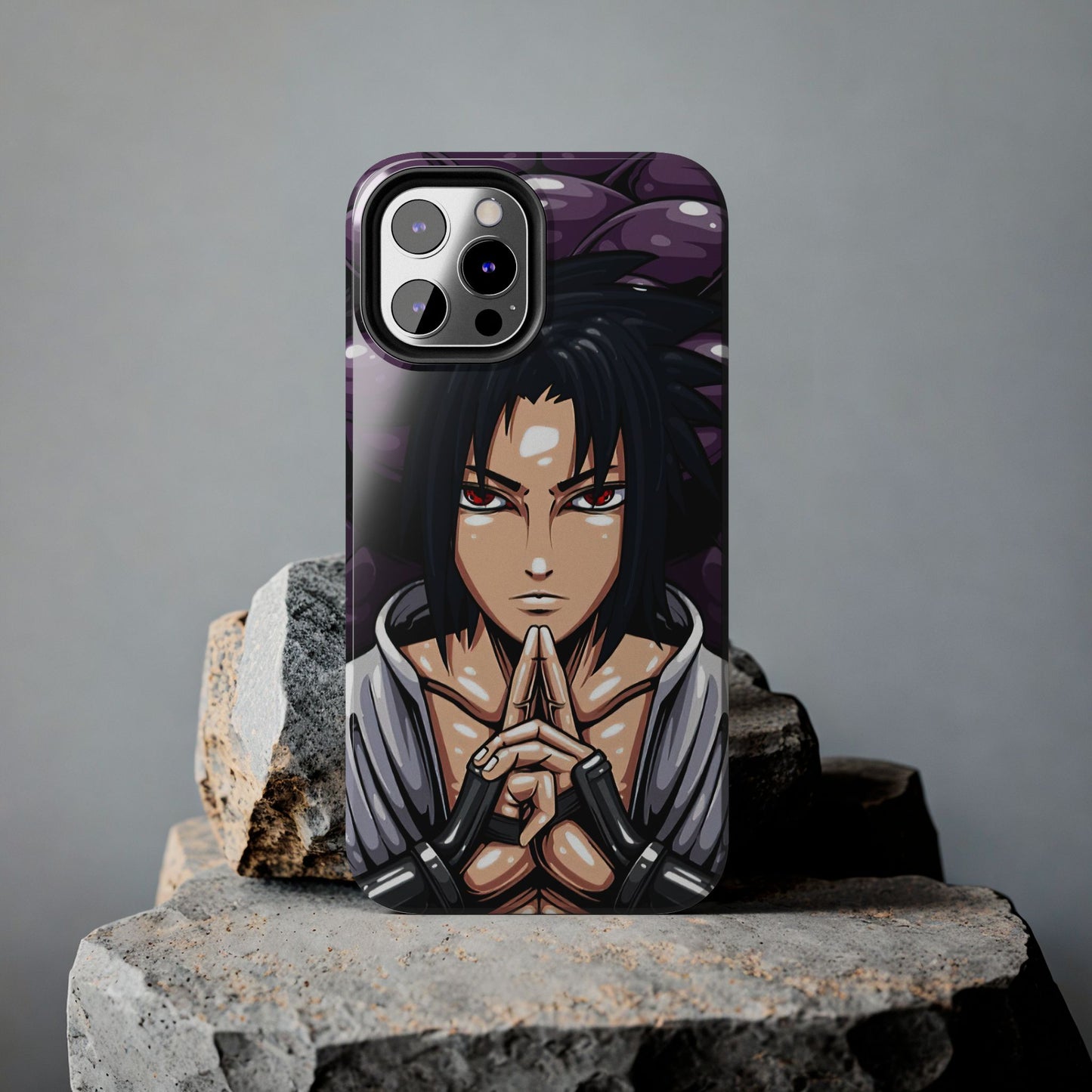Sasuke Uchiha Mangekyo Sharingan Phone Case | Anime-Inspired Protective Case | Uchiha iPhone & Samsung Cover | Otaku Manga Case
