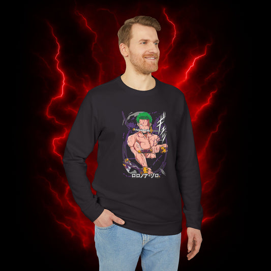 Pirate Hunter Zoro Adidas Unisex Fleece Crewneck Sweatshirt