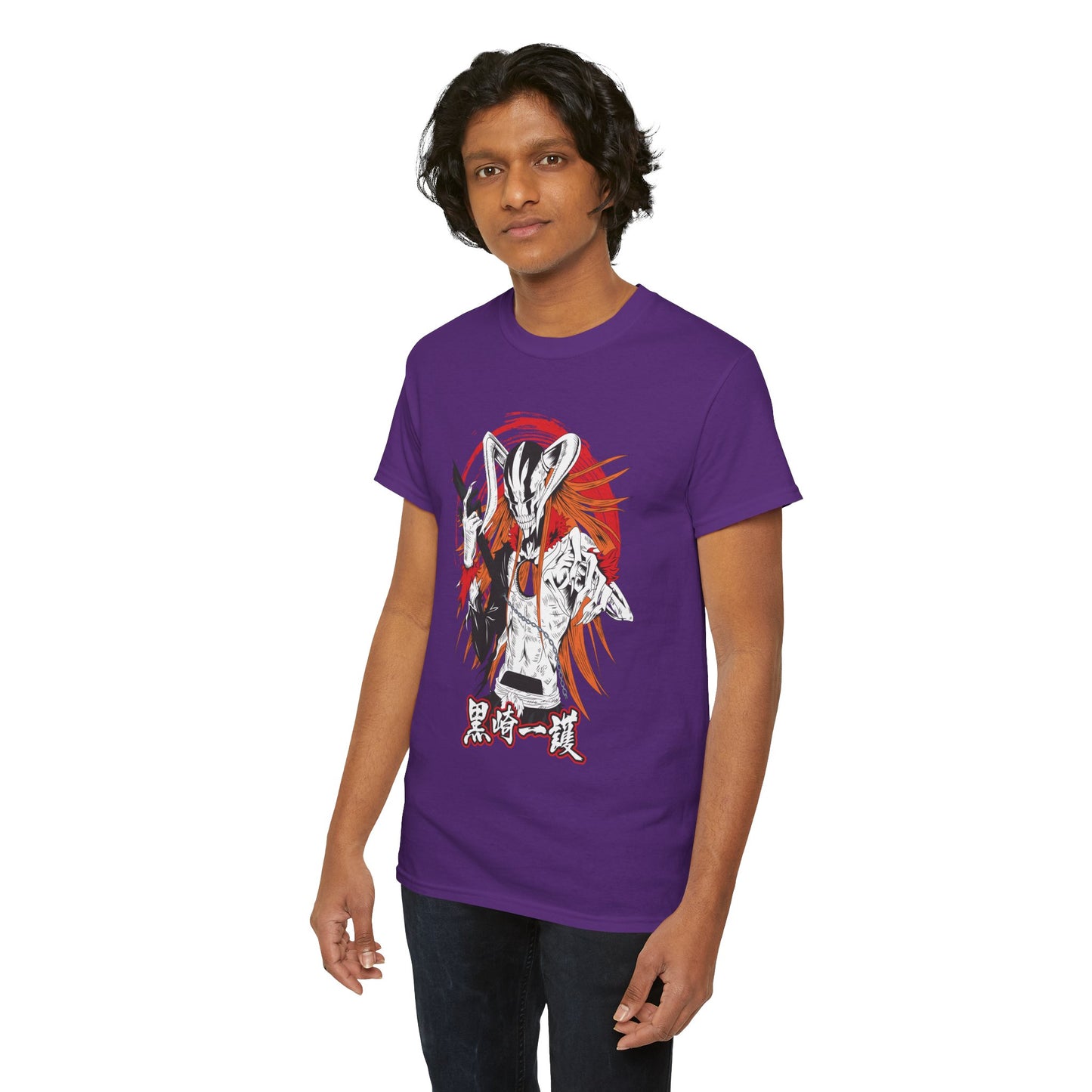 Ichigo Vasto Lorde Unisex Heavy Cotton T-Shirt | Bleach Anime Streetwear Tee