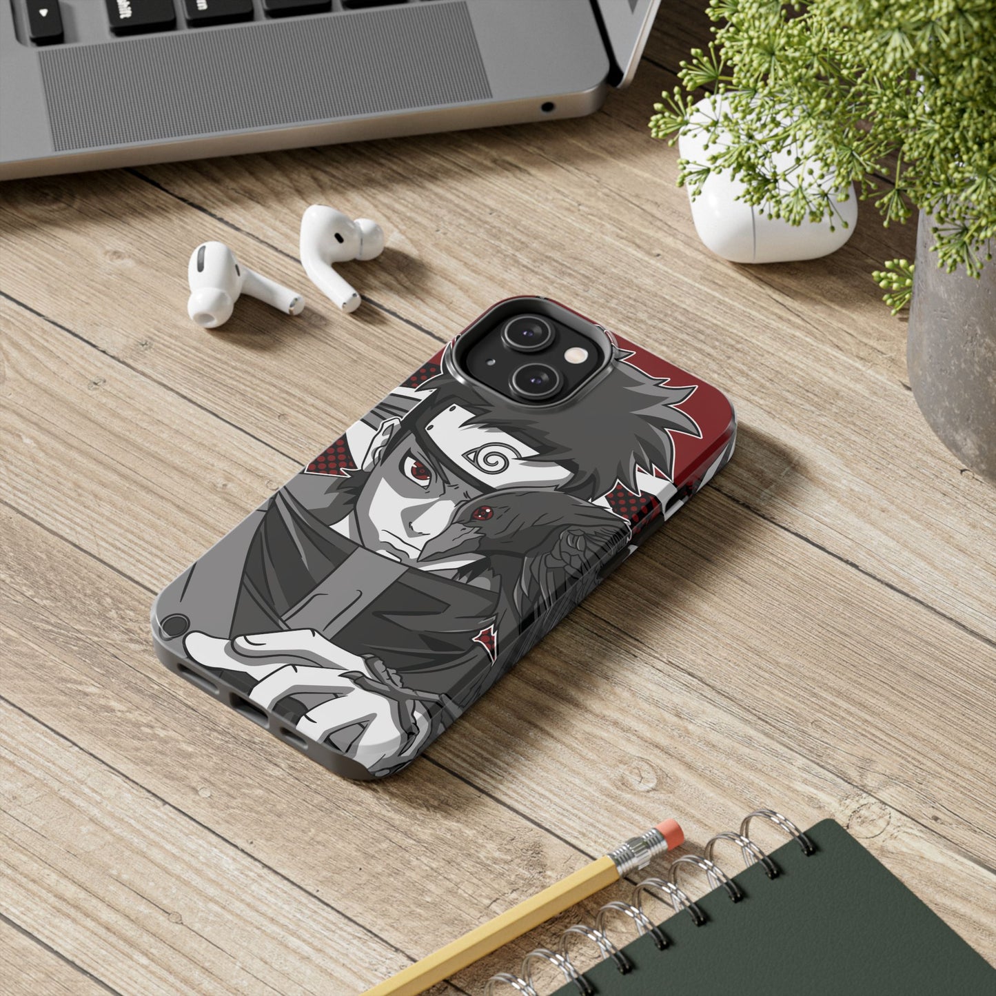 Shisui Uchiha Kotoamatsukami Phone Case | Anime-Inspired Protective Case | Mangekyo Sharingan iPhone & Samsung Cover | Otaku Manga Case