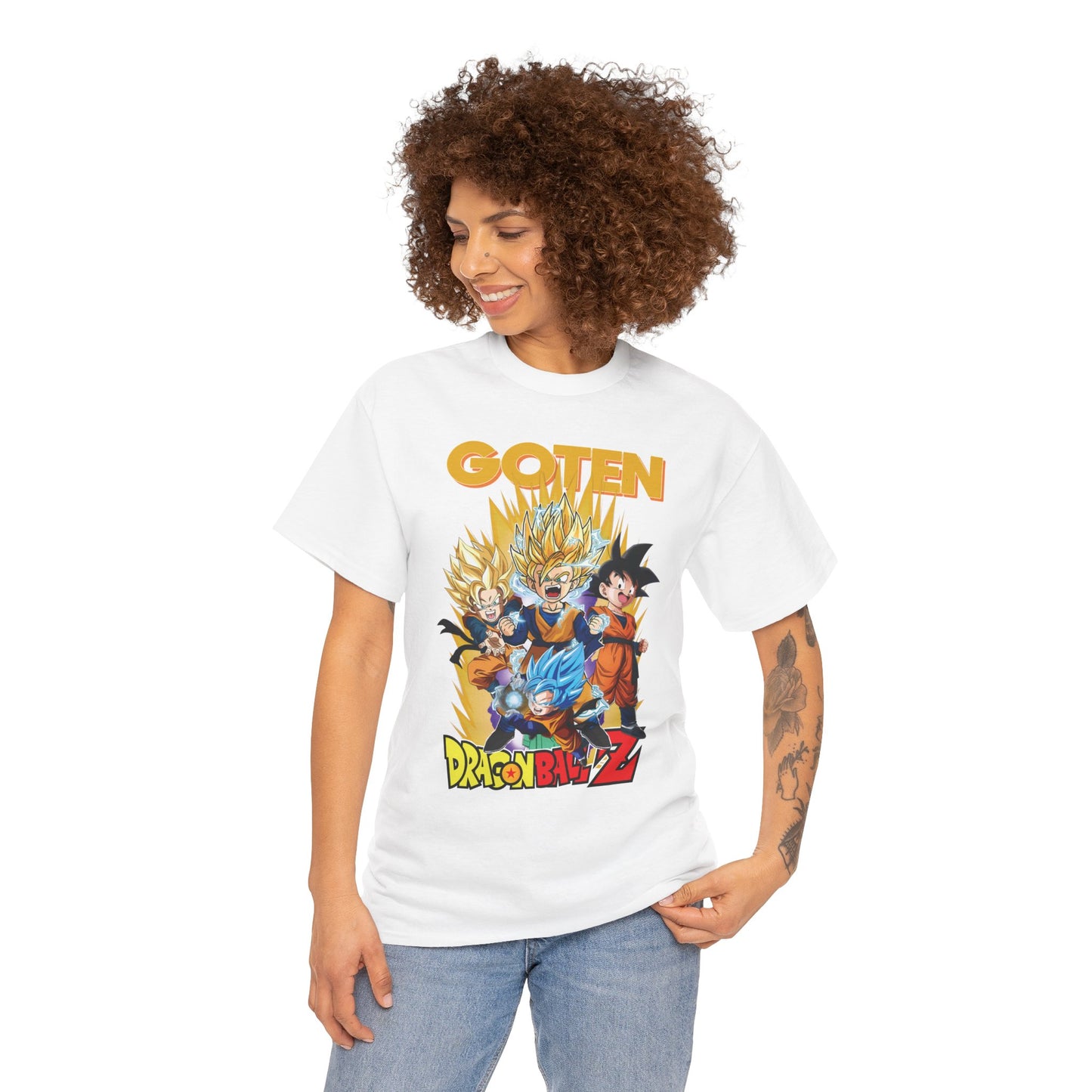 Goten “Next Gen Saiyan” Unisex Heavy Cotton T-Shirt | Dragon Ball Z Streetwear Tee