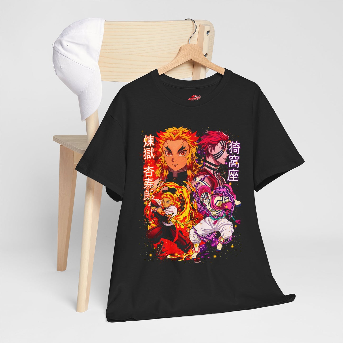 Rengoku vs Akaza Anime T-Shirt | Anime-Inspired Streetwear | Unisex Manga Tee