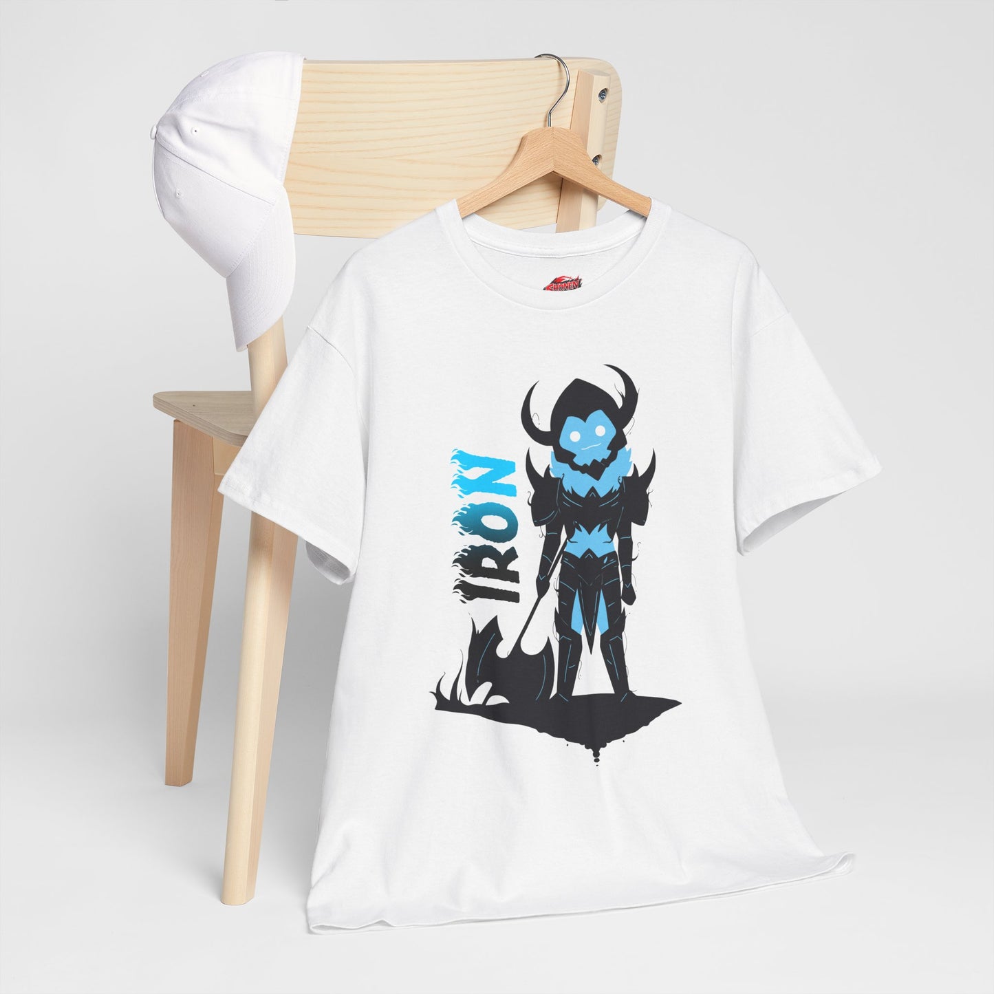 Chibi Iron II Unisex Heavy Cotton T-Shirt | Anime-Inspired Streetwear Graphic Tee | Shadow Army Shirt