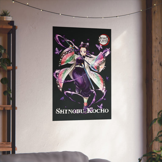 Shinobu Kocho Poster | Insect Hashira Anime-Inspired Wall Art