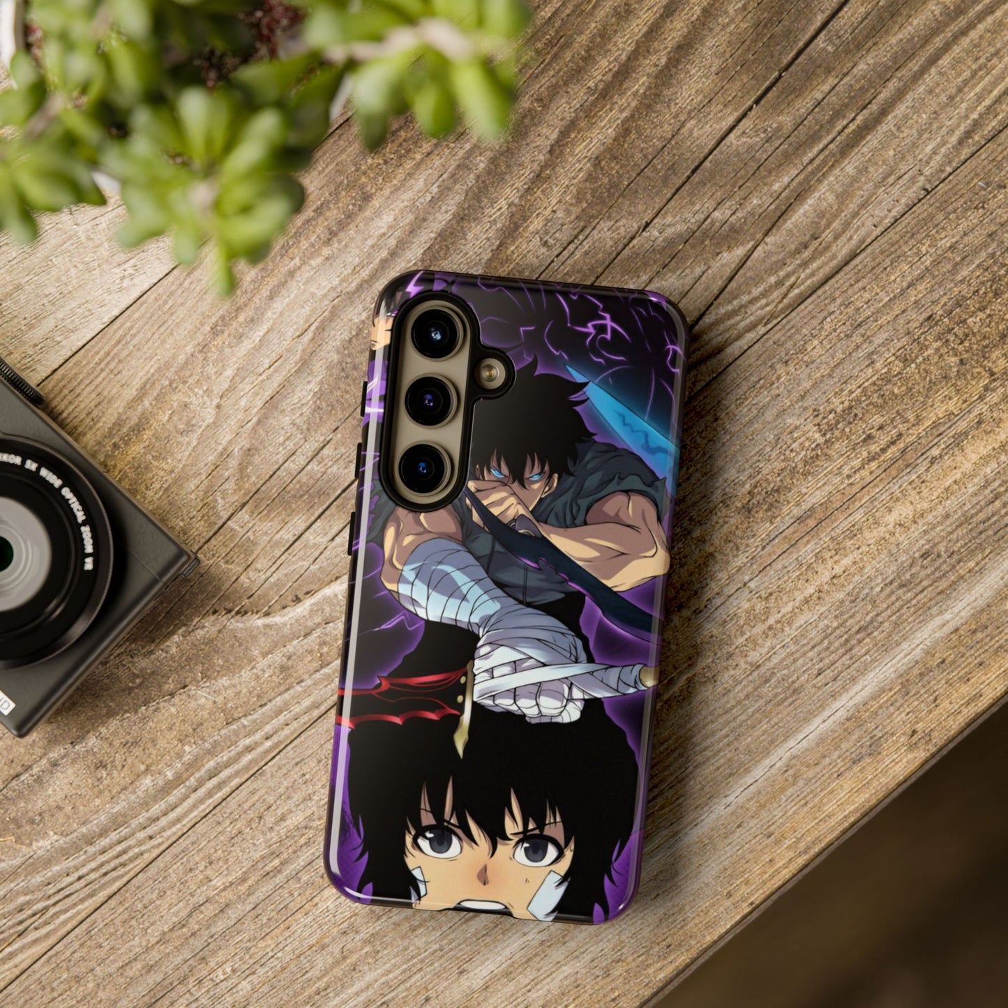 Sung Jin-Woo Shadow Awakening Double Layered Phone Case | Anime-Inspired Protective Case for iPhone & Samsung