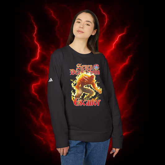 Lion Sin Of Pride Escanor Adidas Unisex Fleece Crewneck Sweatshirt
