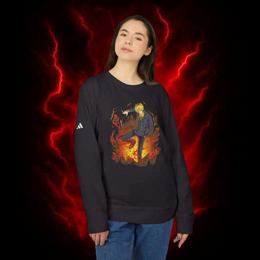 Ifrit Jambe Sanji Adidas Unisex Fleece Crewneck Sweatshirt
