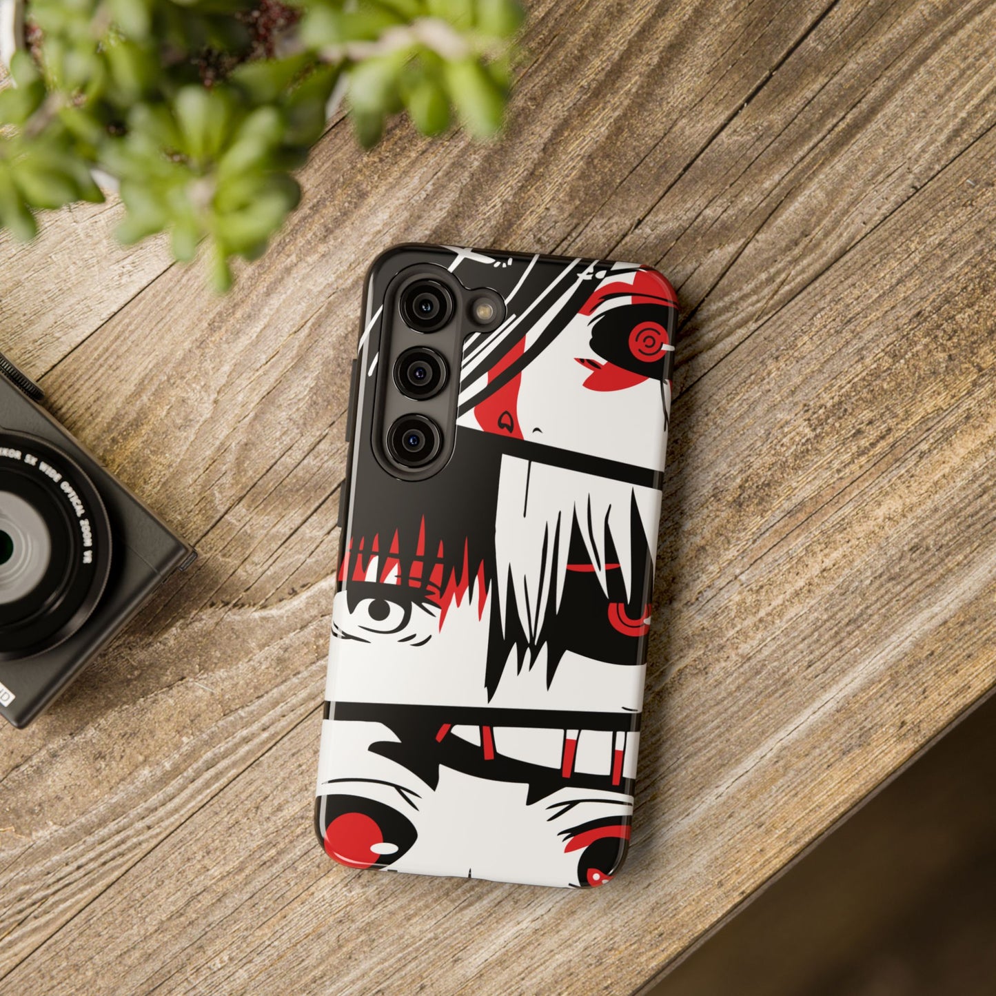 Crimson Gaze Double Layered Phone Case | Anime Protective Case | Kaneki Dark Otaku Phone Cover
