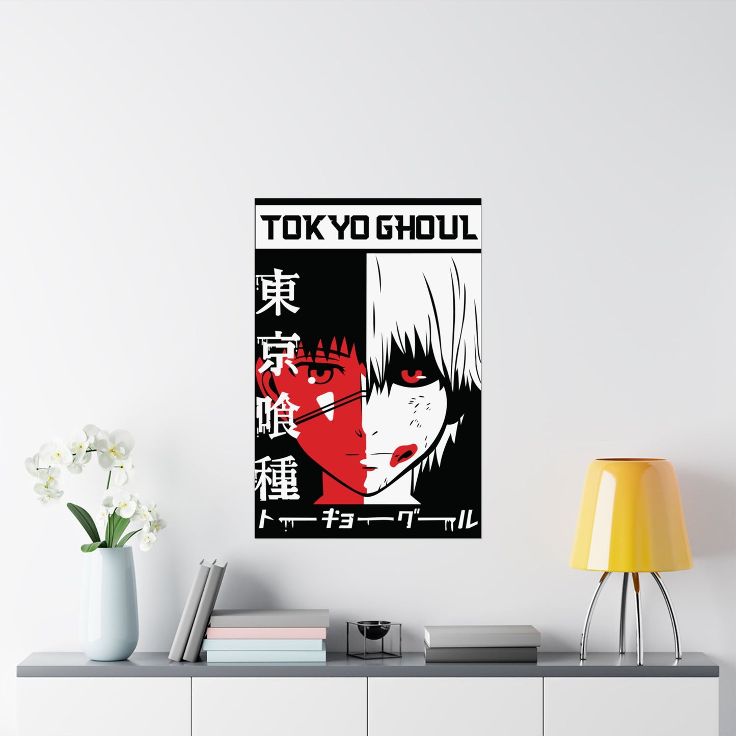 Ken Kaneki Matte Vertical Poster | Tokyo Ghoul Anime Wall Art