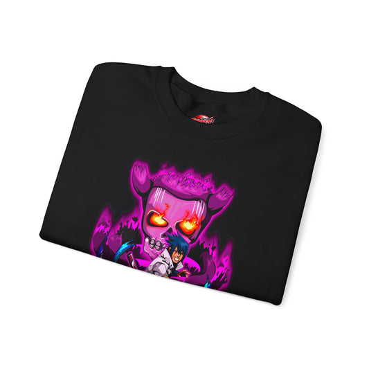 Sasuke Uchiha Susanoo Crewneck | Anime-Inspired Streetwear Graphic Sweatshirt | Mangekyo Sharingan Uchiha Sweater | Otaku Manga Pullover