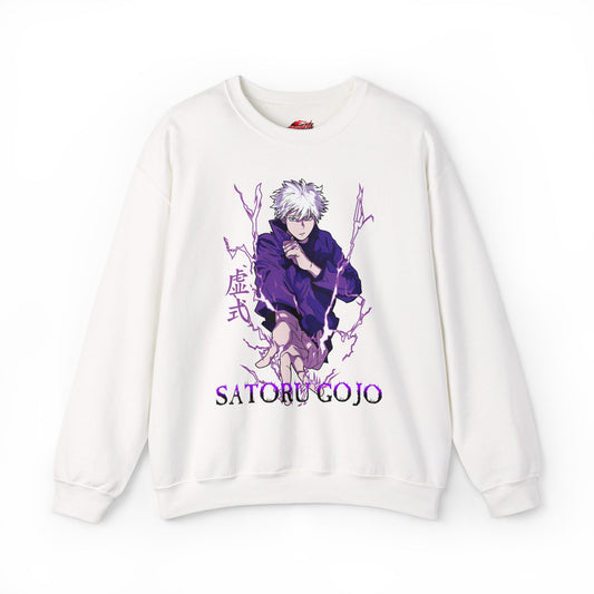 Satoru Gojo Hollow Purple Crewneck Sweatshirt | Anime-Inspired Graphic Streetwear Sweatshirt | Strongest Sorcerer Gojo Pullover