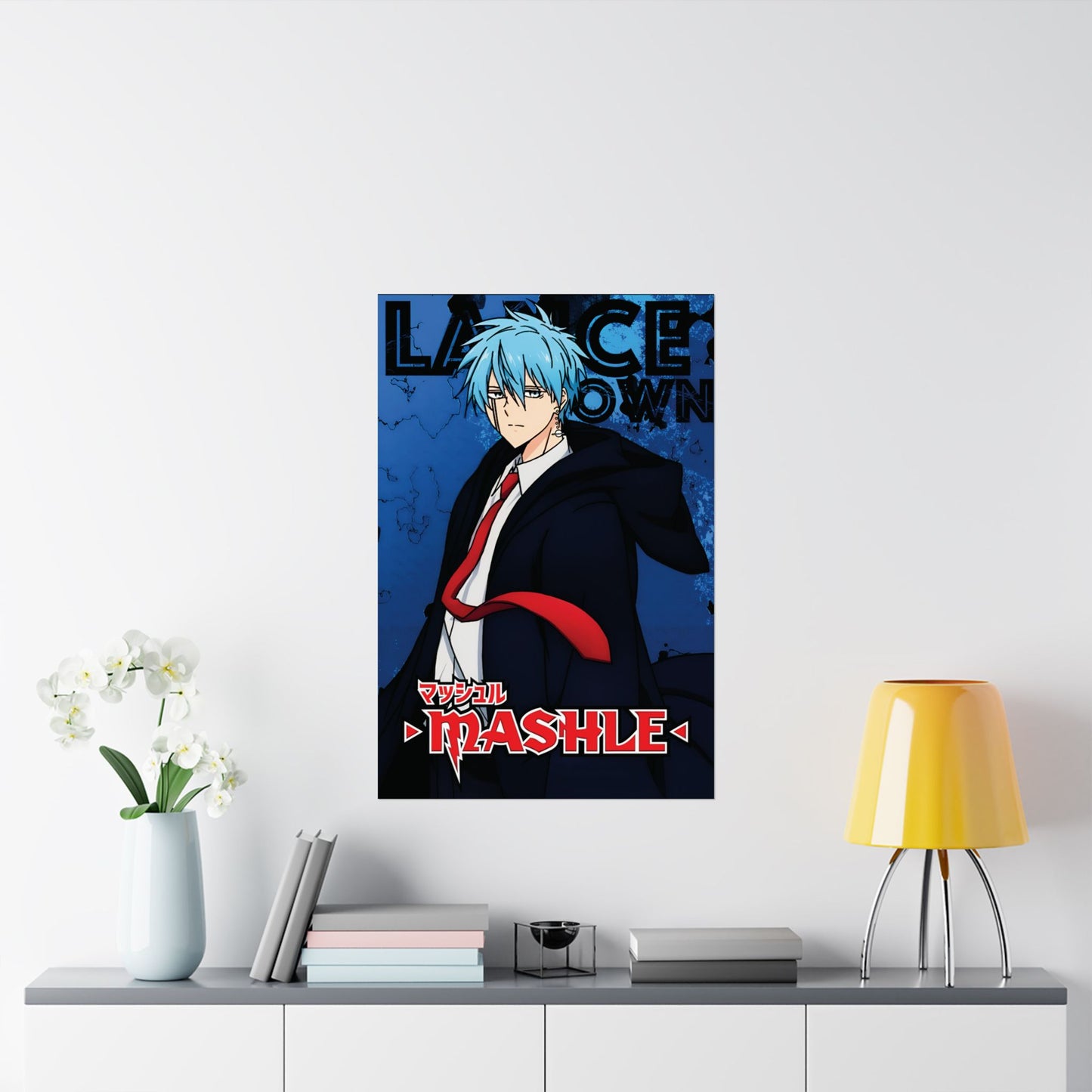 Lance Crown Poster | Anime-Inspired Wall Art | Ice Mage Decor | Otaku Manga Print | Shonen Anime Poster