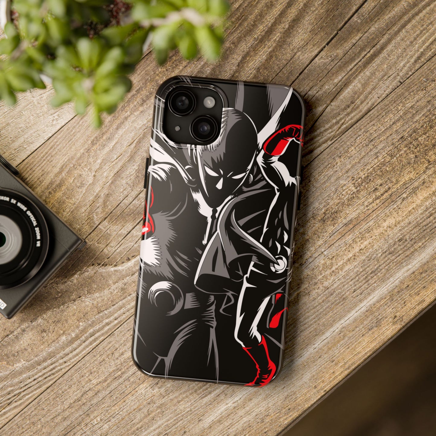 Saitama Serious Punch Anime Phone Case | Anime-Inspired Protective Cover | Double Layer iPhone & Samsung Case