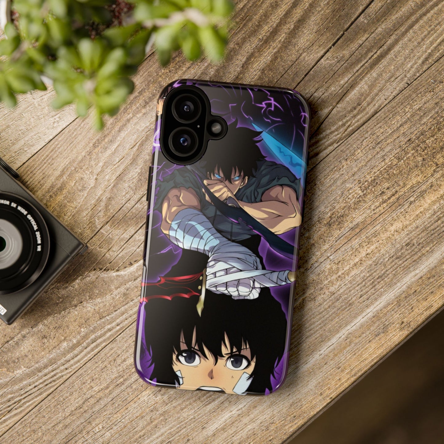 Sung Jin-Woo Shadow Awakening Double Layered Phone Case | Anime-Inspired Protective Case for iPhone & Samsung