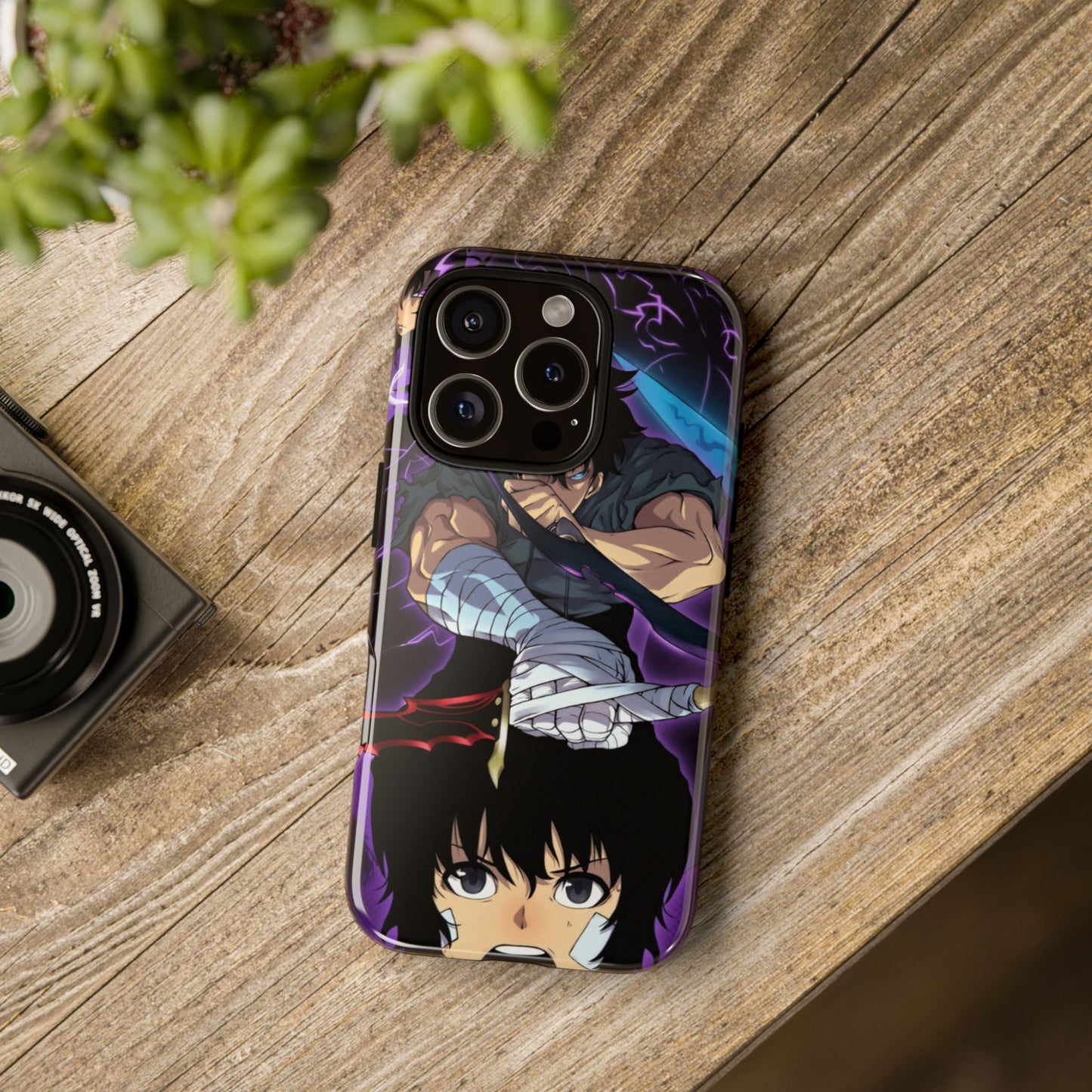 Sung Jin-Woo Shadow Awakening Double Layered Phone Case | Anime-Inspired Protective Case for iPhone & Samsung